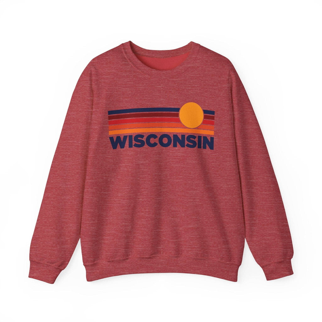 Wisconsin Sweatshirt Retro Unisex, Vintage Wisconsin Sweater