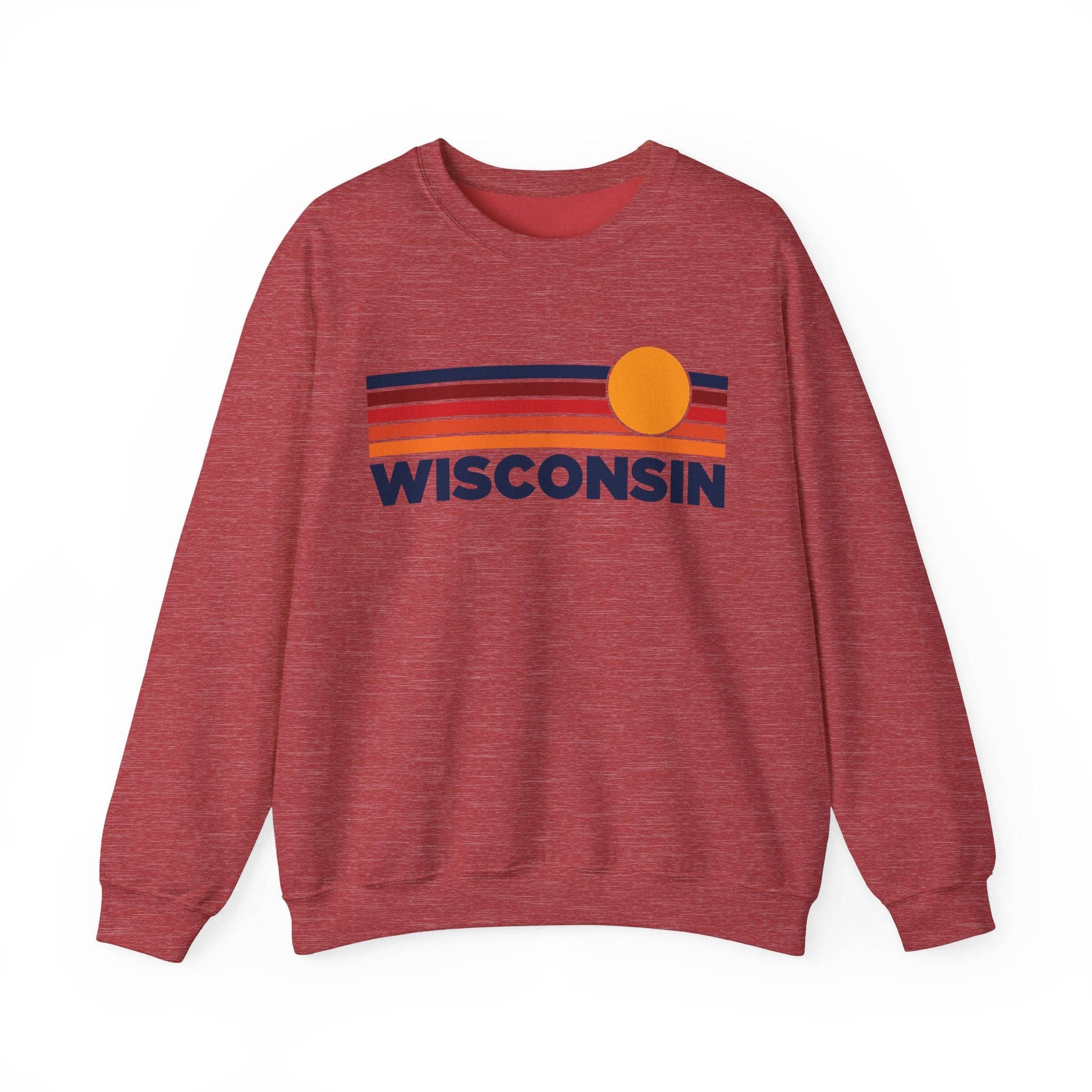 Wisconsin Sweatshirt Retro Unisex, Vintage Wisconsin Sweater