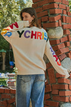 Merry Christmas Oversized Knit Sweater