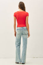 Women’s Square Neck Knit Tee