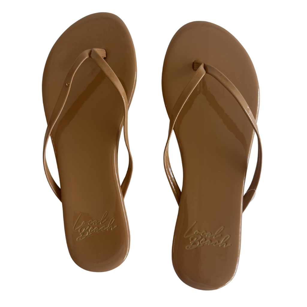 Glossy Flip Flops