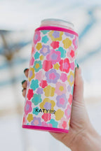 Groovy Flowers Can Cooler