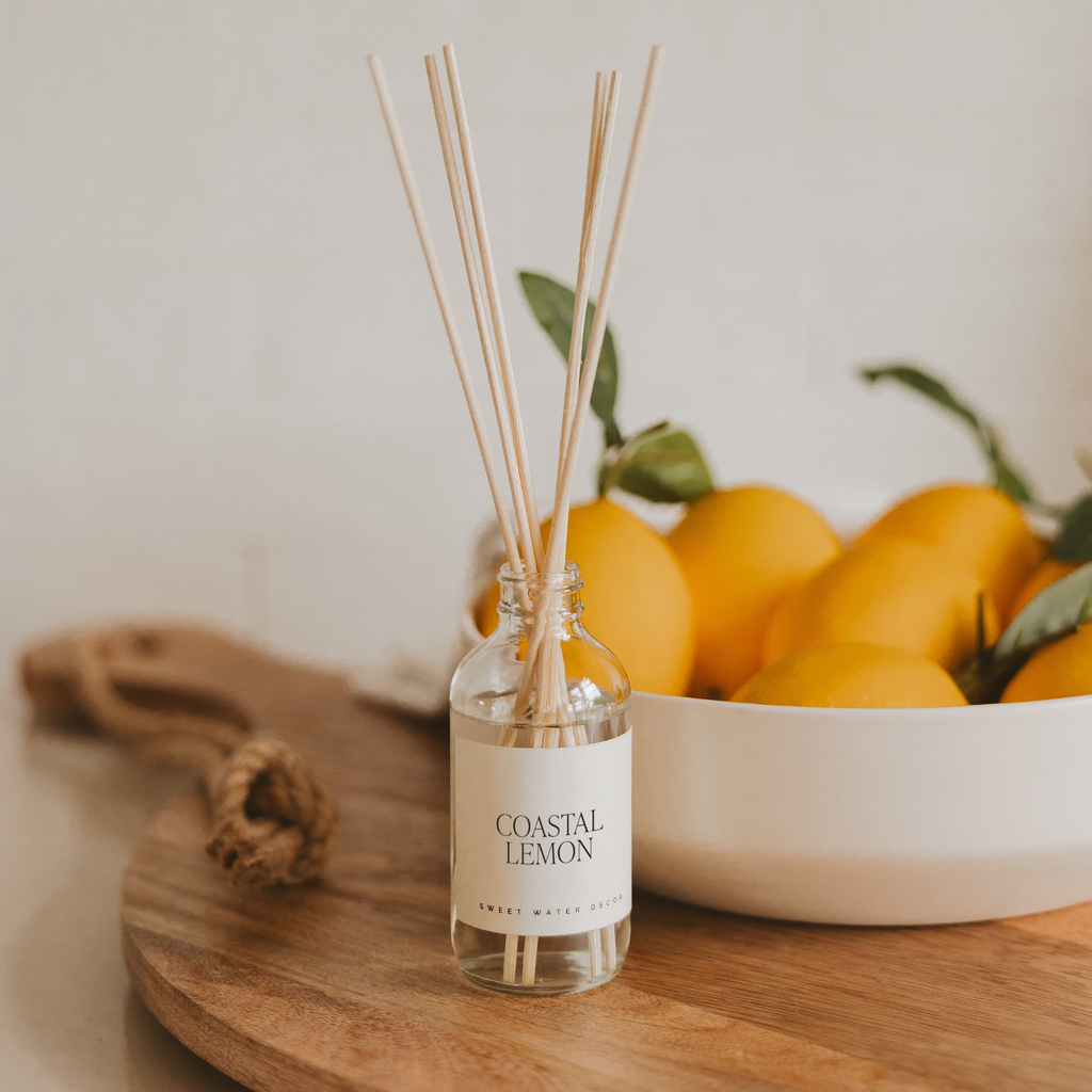 Coastal Lemon Reed Diffuser | Sweet Water Decor