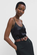 Luxe Whipstitch Satin Cami
