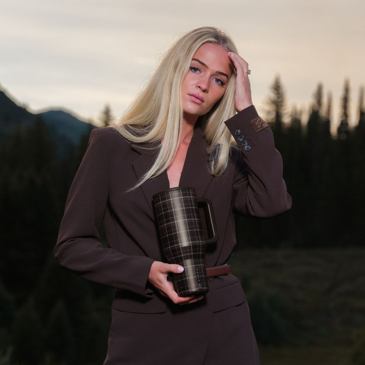 HydroJug Traveler 32 oz Tumbler – Flannel Plaid