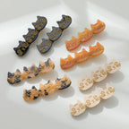 Zoe 3 Cat Face Barrette Hair Clip - Set of 2