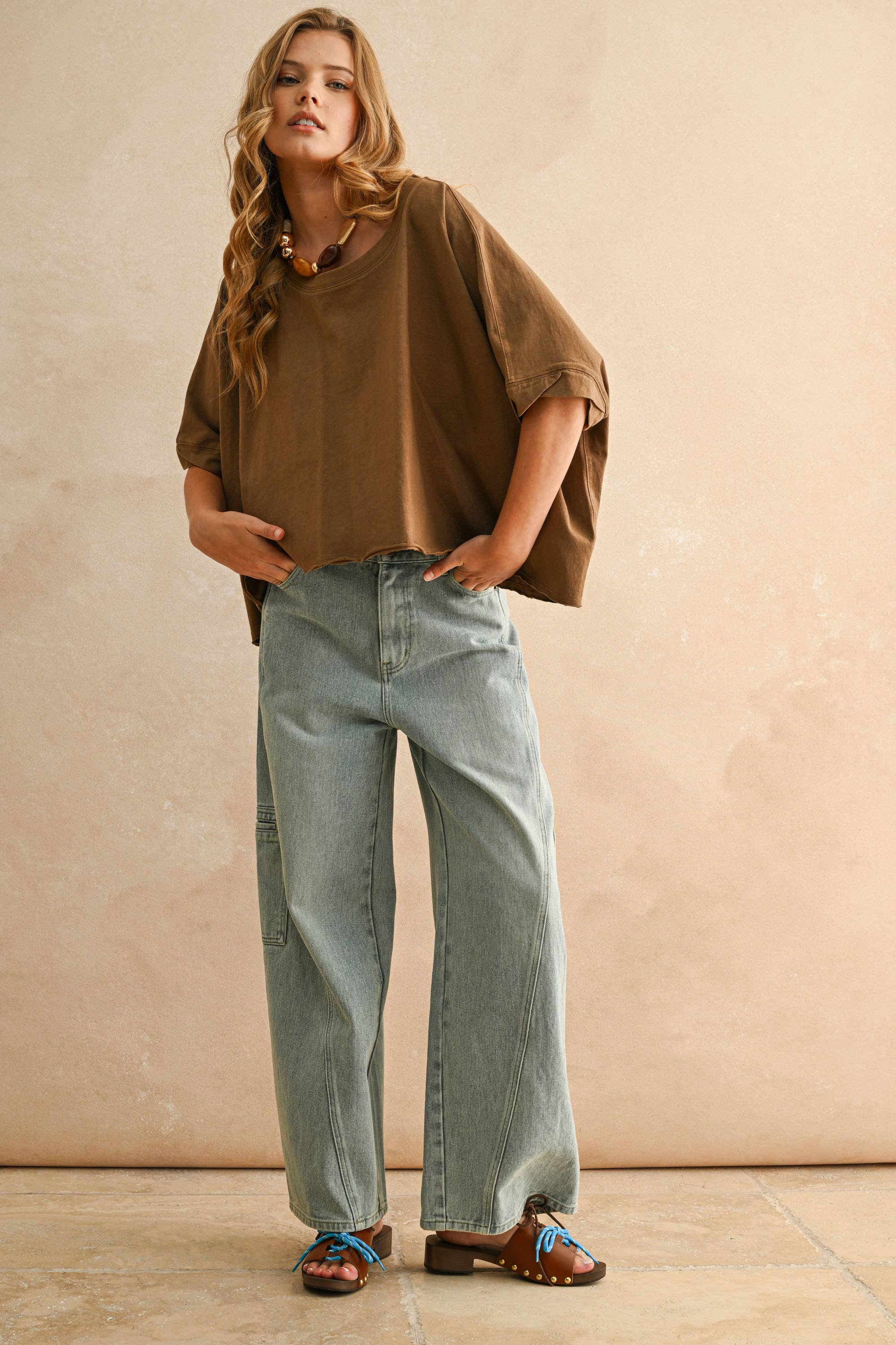 Bye & Wash Oversized Tee