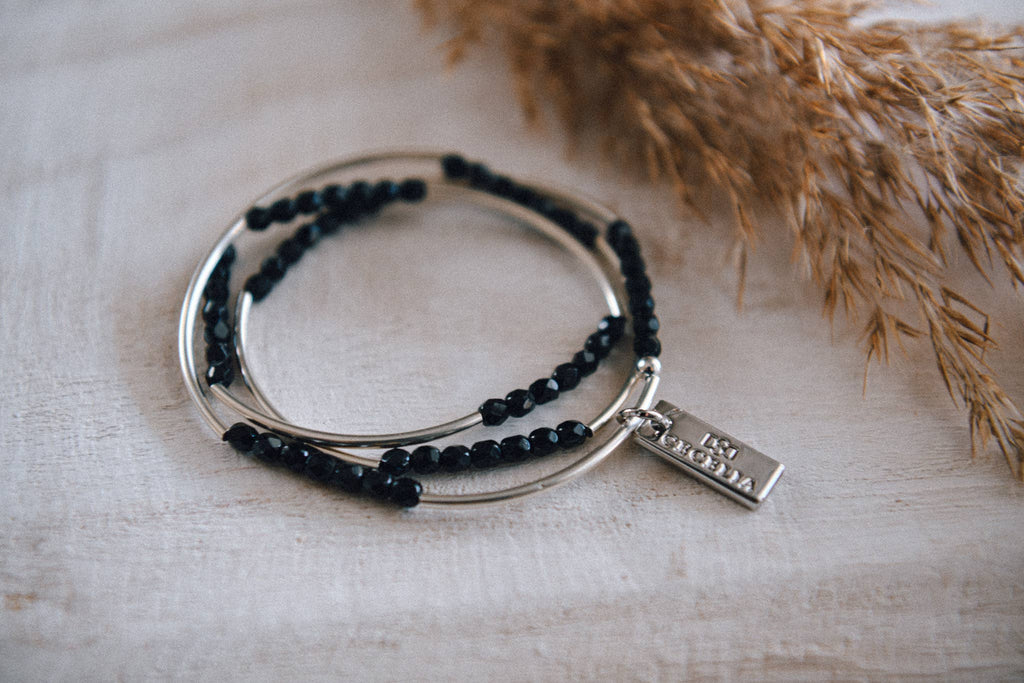Beaded Triple Wrap Bracelet