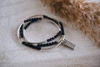 Beaded Triple Wrap Bracelet