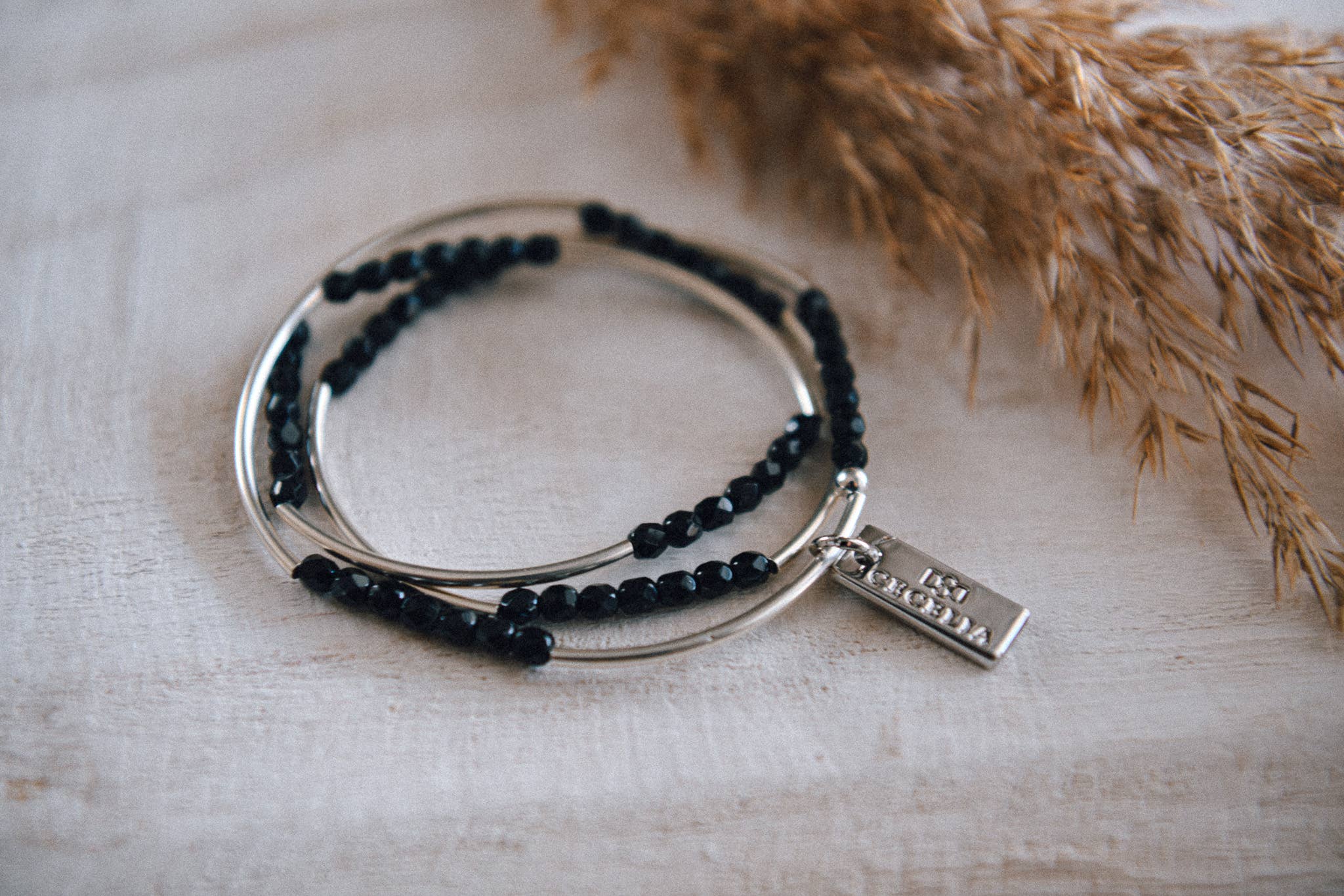 Beaded Triple Wrap Bracelet