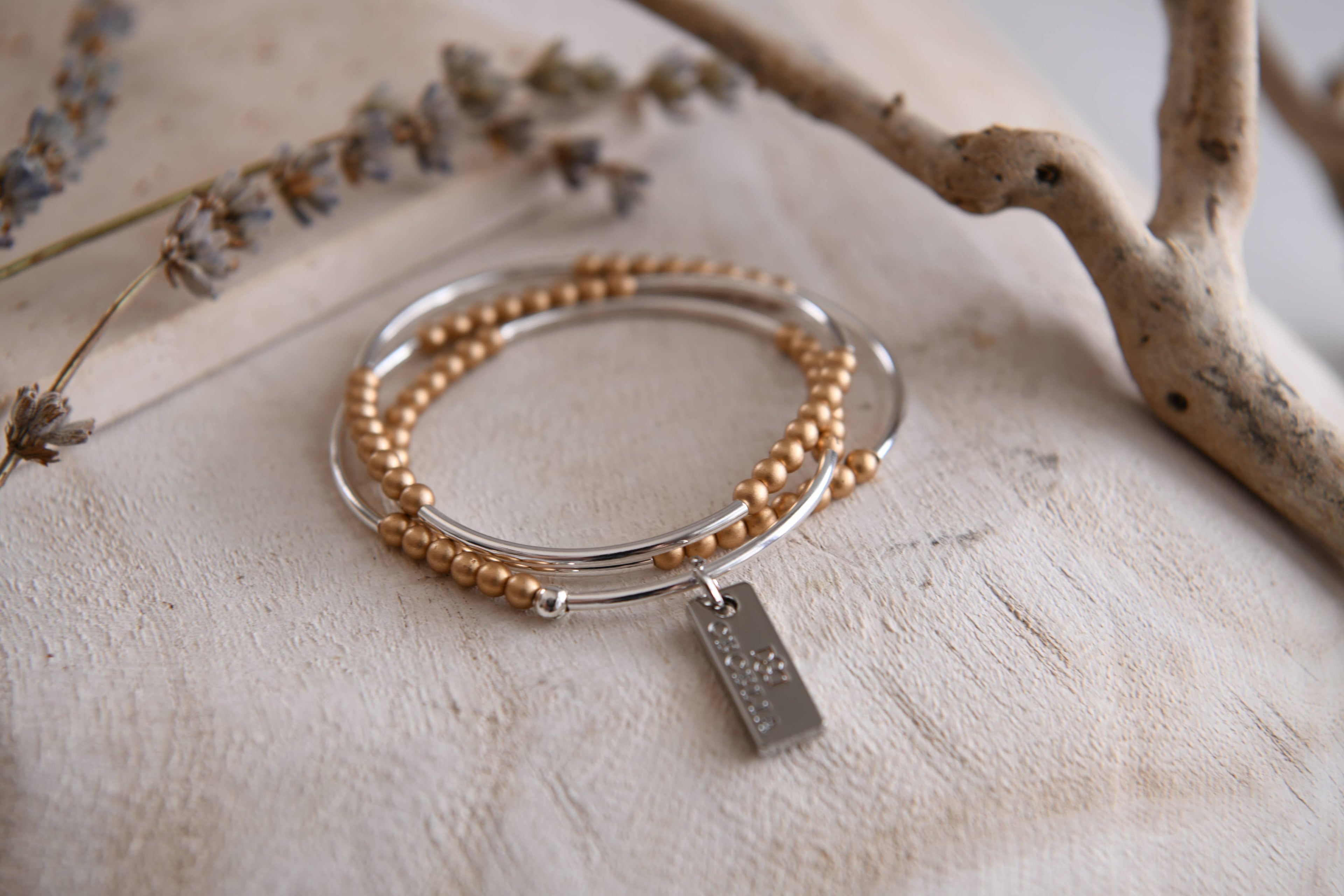 Beaded Triple Wrap Bracelet