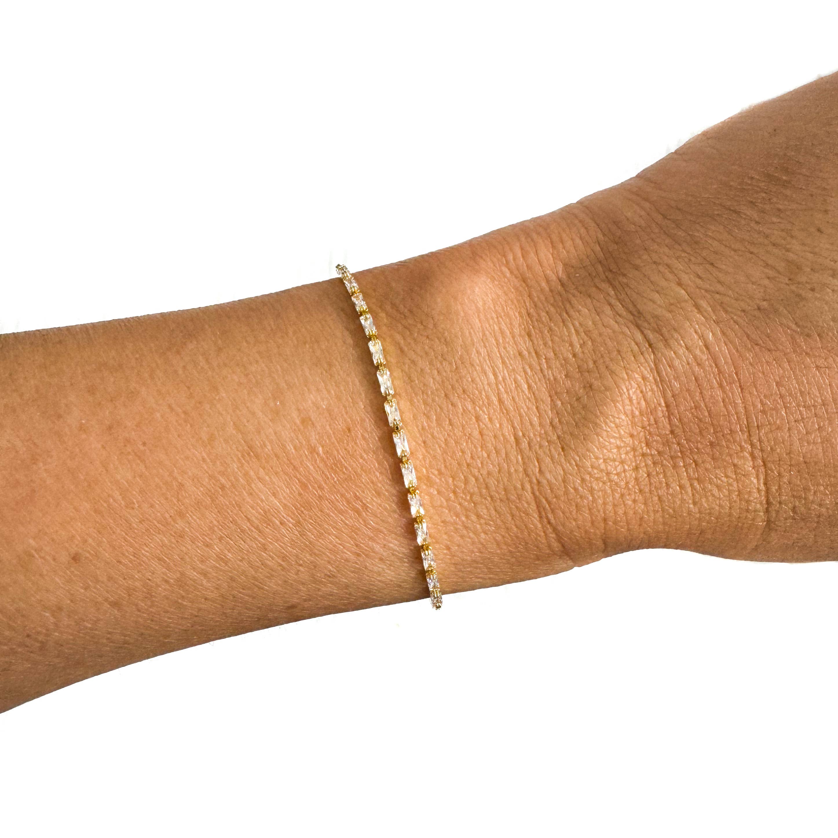 Semi-Precious Pavé Adjustable Bracelet