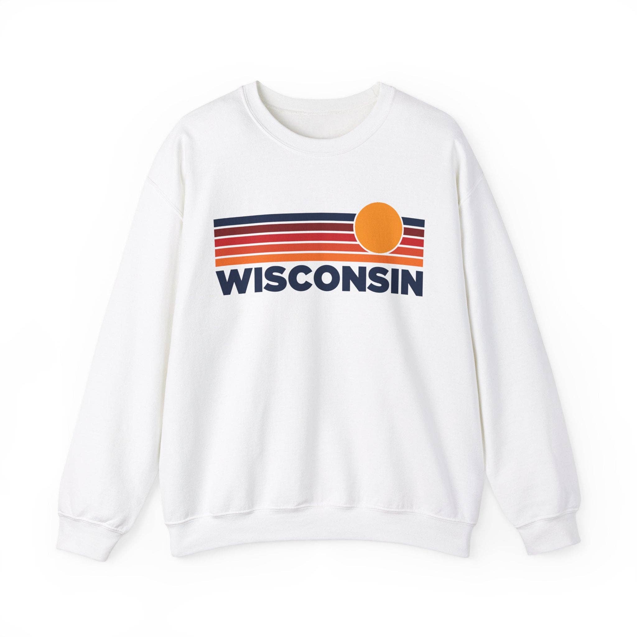 Wisconsin Sweatshirt Retro Unisex, Vintage Wisconsin Sweater