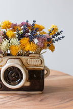 Vintage Ceramic Camera Planter