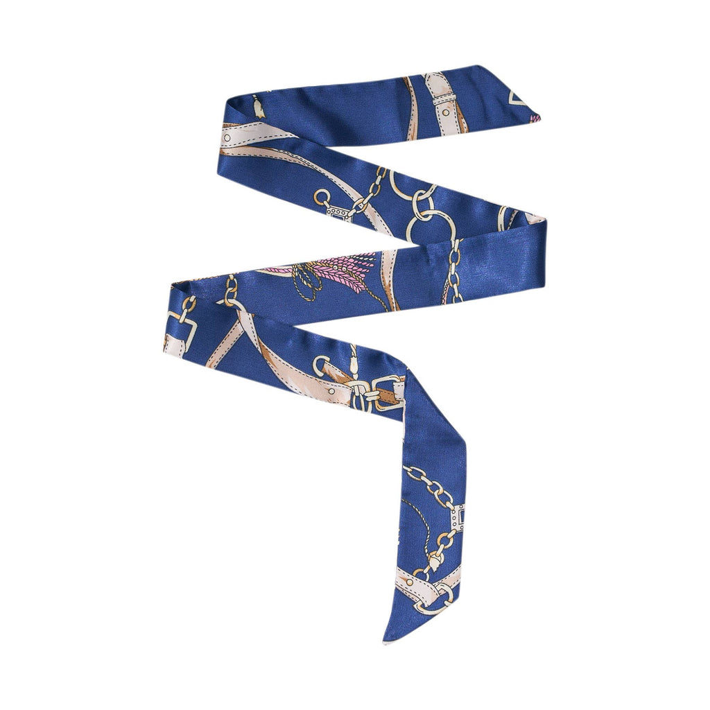Silky Printed Twilly Bag Scarf