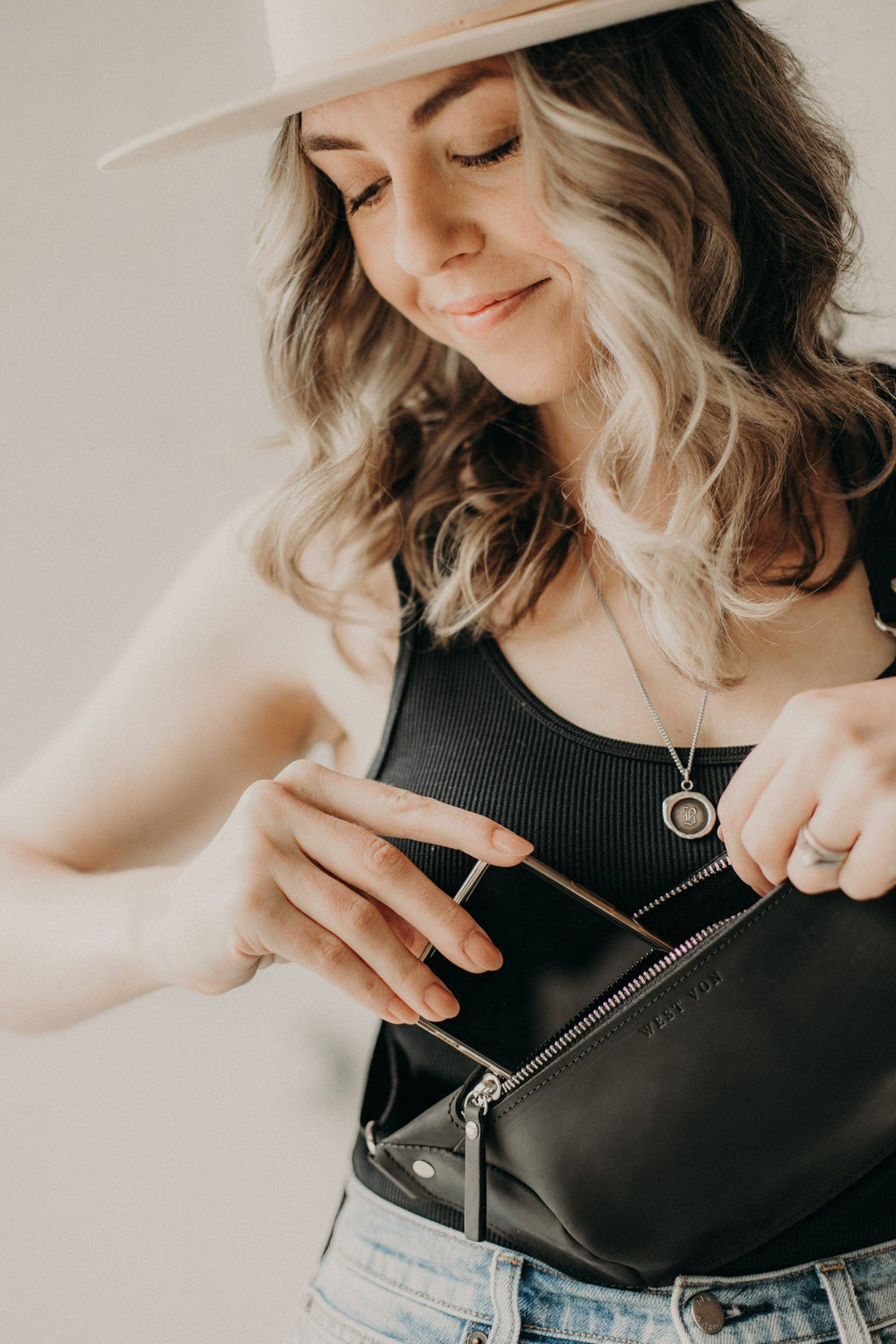 Ella Essential Leather Sling Bag