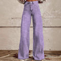 Striped Wide Leg Jeans