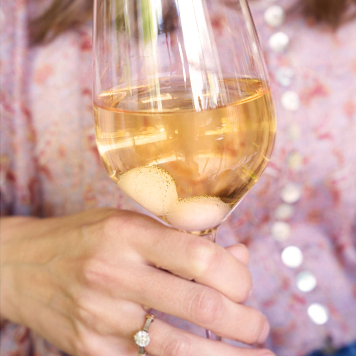Rose Quartz Wine Chilling Stones – Set of 6