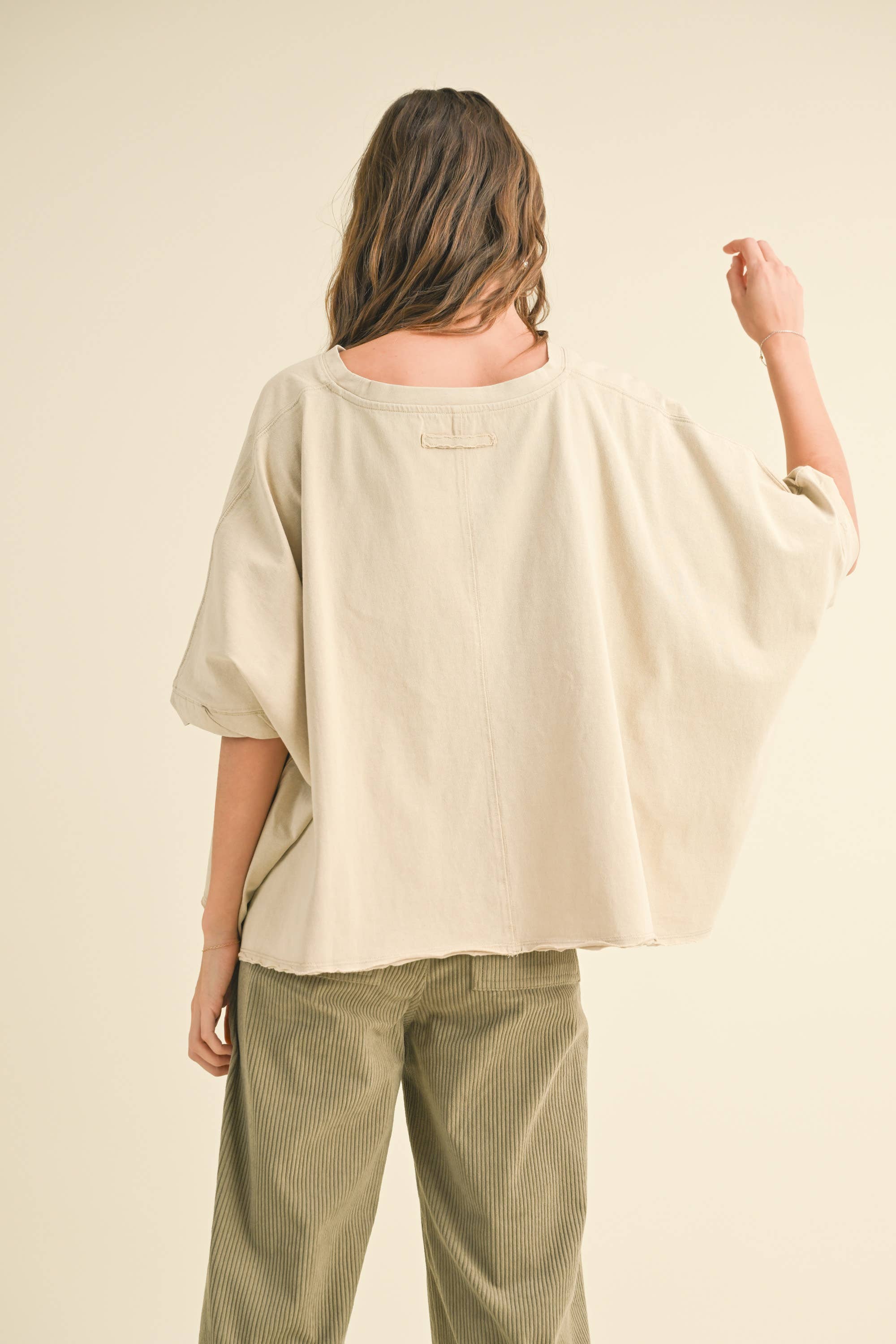 Bye & Wash Oversized Tee