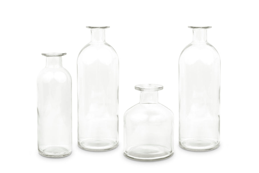 Assorted Flower Décor Vases - Set of 4