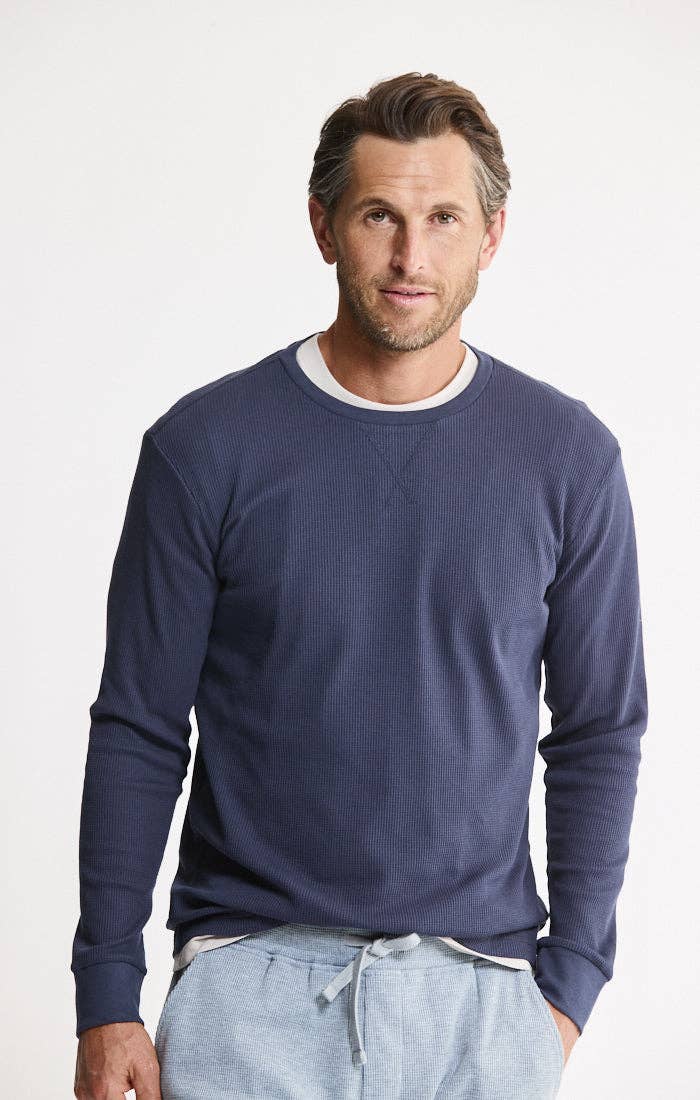 Men's Flannel Shirt + Thermal Crewneck 2-Pack – Heritage Navy