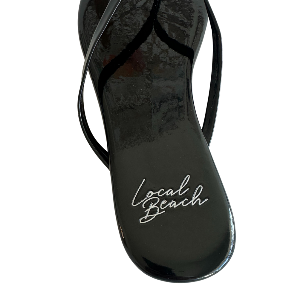 Glossy Flip Flops