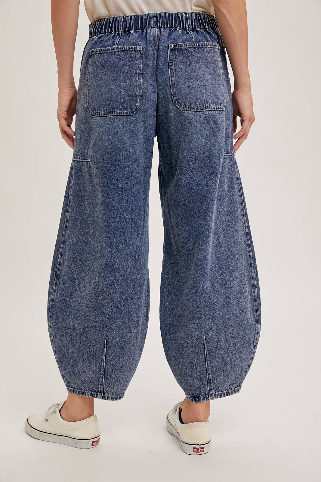 DRAWSTRINGS BARREL JEANS