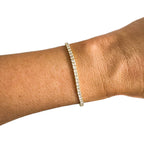 Semi-Precious Pavé Adjustable Bracelet