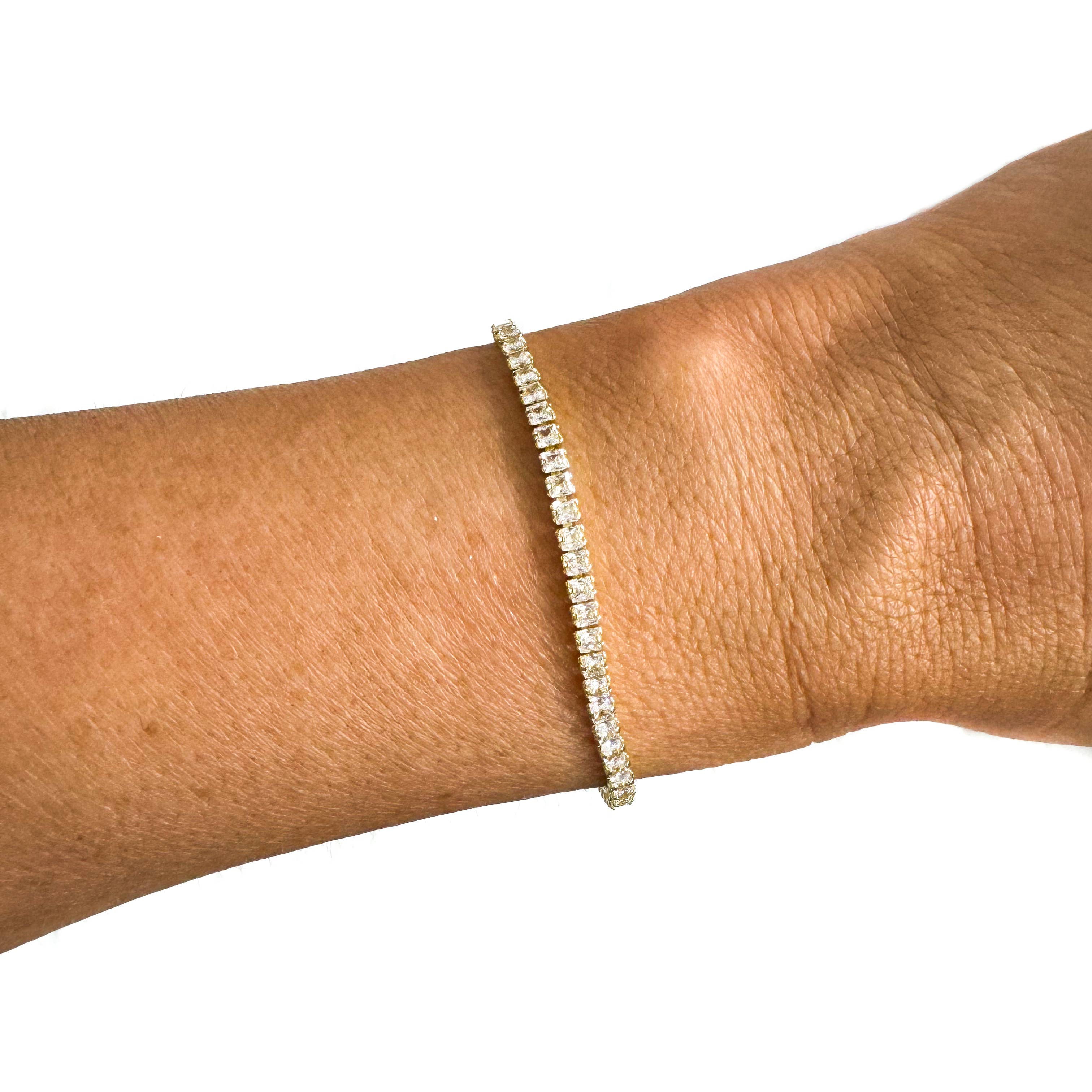 Semi-Precious Pavé Adjustable Bracelet