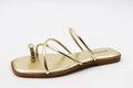 Crisscross Ring Toe Flat Sandals