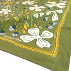 Josephine Cotton Bandana – Green & Lilac
