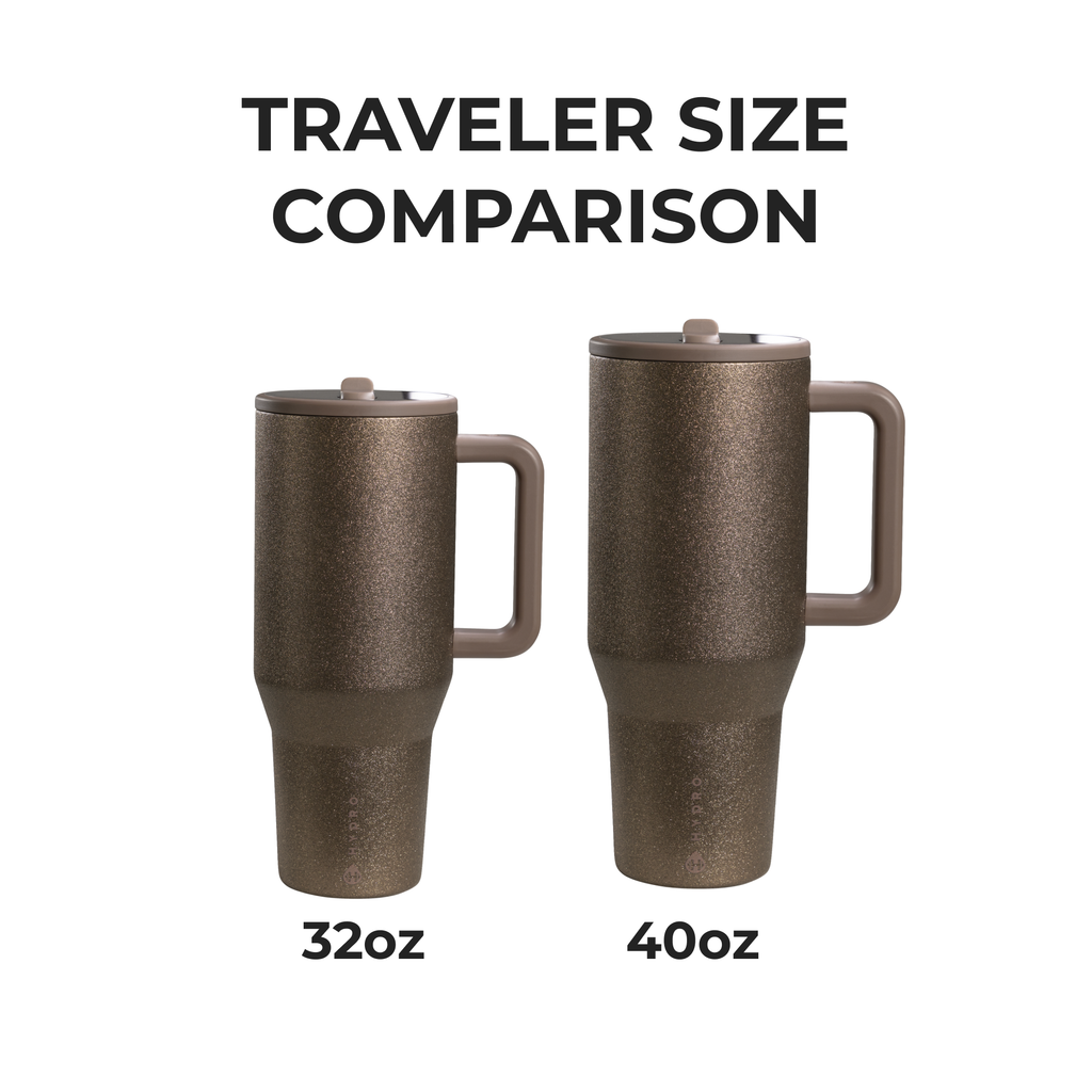 HydroJug Traveler 40 oz Leakproof Tumbler – Mist | Insulated Straw Cup