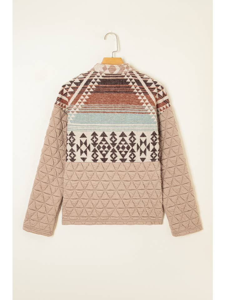 Western Aztec Quilted Patchwork Jacket