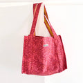 Lacey Quilted Tote – Pink Floral
