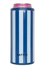 Navy Striped Slim Can Cooler