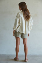 Perfect Denim Cream Jacket