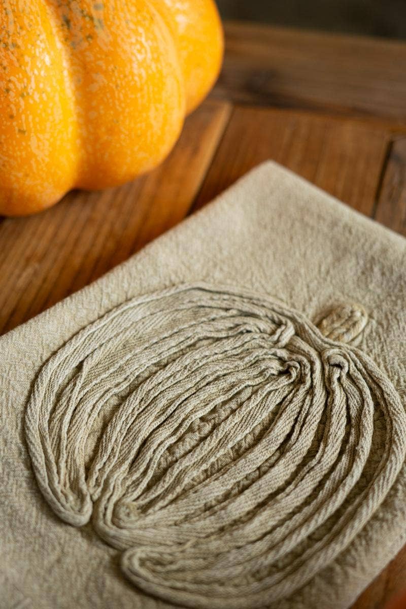 Embroidered Thanksgiving Tea Towels – Set of 3