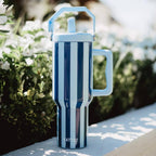 Navy Striped Jug Tumbler