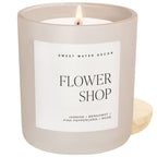 Flower Shop 15 oz Soy Candle - Glass Matte Jar
