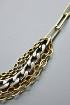Multi- Strand Chain Statement Necklace